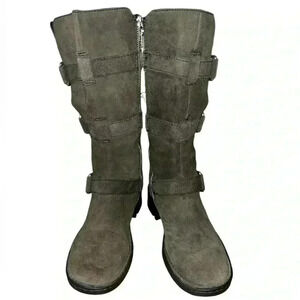 Born Tessa grey boots size 6.5